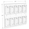 Azar Displays 10 Pocket Trifold Size Pegboard Wall Brochure Holder 700680 - alternate 3
